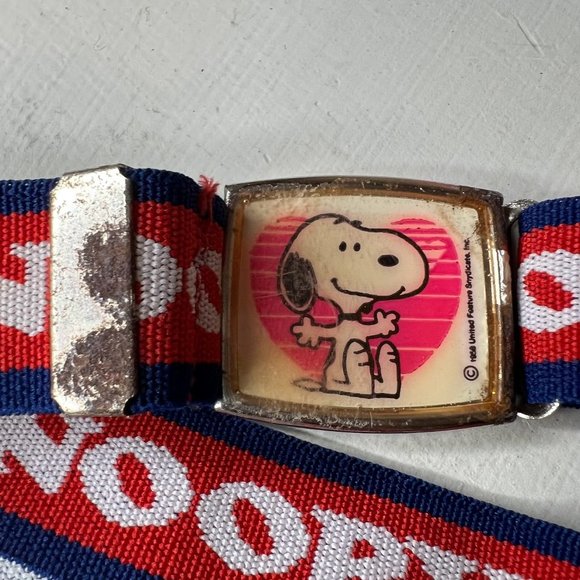 Rare Vintage Snoopy Peanuts 1950s Adjustable Elastic Belt main image 8